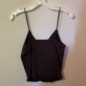 MEDIUM size black spaghetti strap crop top from ME TO WE.
